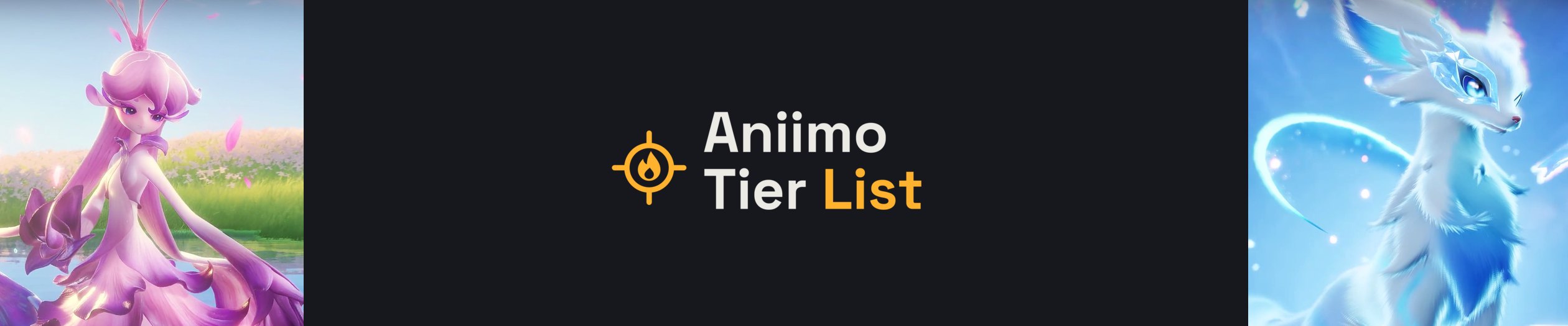 Aniimo tier list title card with two Aniimo